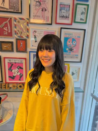 セミロング ウルフレイヤー エクステ/kokiのヘアスタイル