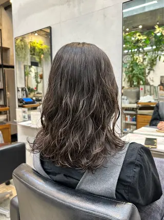 ミディアム パーマ 【Belle】 川口開世のヘアスタイル