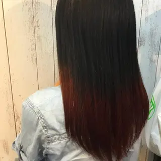 セミロング カラー 金崎 新吾のヘアスタイル