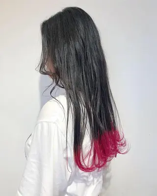 ロング カラー ヘアアレンジ 【池袋/スパイキー ショート】ⓝⓘⓜⓤのヘアスタイル