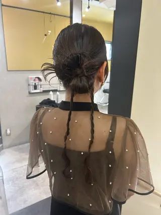 ヘアアレンジ hub hair 透明感/レイヤーのヘアスタイル