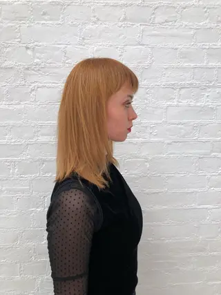 ミディアム カラー GO TODAY シェアサロン 原宿Verno店所属・髪質改善/ブリーチ/ ボブ特化/よしきのヘアスタイル