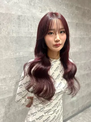 ロング _WHITE難波店[アンダーバーホワイト]所属・艶カラー/髪質改善 /韓国風/中村嘉秀のヘアスタイル