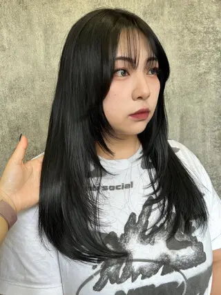 ロング カラー 地毛風艶カラー🌿 喜多夏海のヘアスタイル