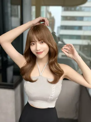 セミロング 映える顔まわり/前髪 特化 💗 ユキマのヘアスタイル