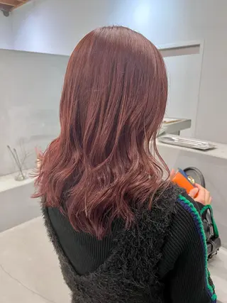 ロング カラー ブリーチなしカラー ダブルカラーエクステのヘアスタイル