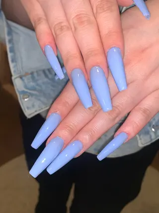 ネイル NES NAIL所属・さゆり￤推しキャラ ￤ロングネイル🩷のネイルデザイン