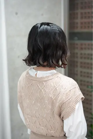 パーマ ボブパーマコテ巻き風 パーマNo1深江秀平のヘアスタイル