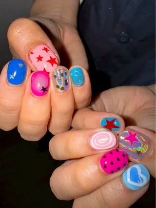 ネイル かわいいおつめ 林のネイルデザイン