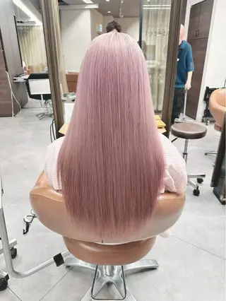 ロング カラー か ののヘアスタイル