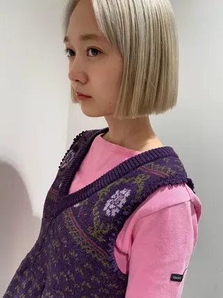 ミディアム 似合わせカットカラー 👩MINAのヘアスタイル