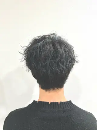 ショート メンズ 心斎橋バレイヤージュ 小林勝貴のヘアスタイル