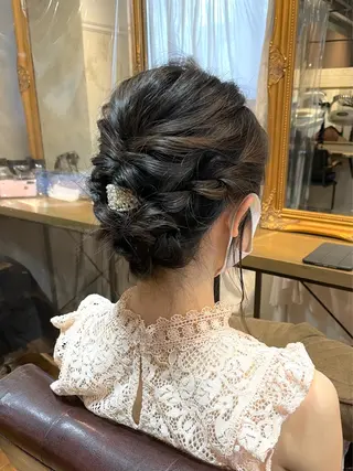セミロング ヘアアレンジ 💖透明感カラー💖 坂本万由子のヘアスタイル
