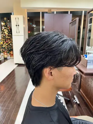 ショート パーマ メンズ AROH  men's cut&men's perm 船橋店所属・🧊メンズ特化🧊 高木航希のヘアスタイル