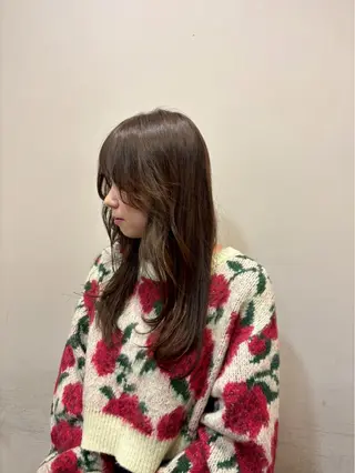 ロング 増田 枝里子のヘアスタイル