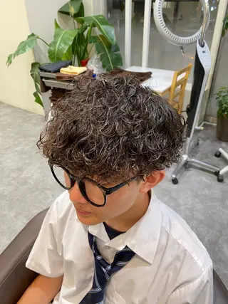 パーマ メンズ メンズ特化LIBER 石川玲央のヘアスタイル