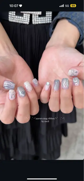 ネイル GRANDE大須 Cecil💜のネイルデザイン