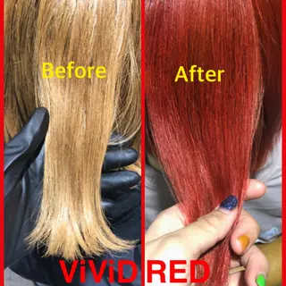 カラー 梅田ハイトーン チダ ヒナノのヘアスタイル