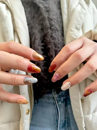 ネイル 甲府市徳行 🧸prunelleのネイルデザイン