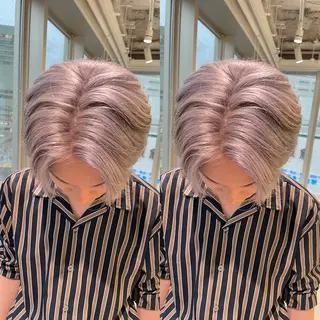 ミディアム カラー メンズ 🎗秋山勇 /三宮指名No.1のヘアスタイル