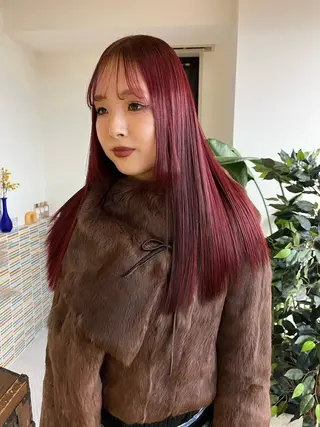 セミロング カラー 🩷ハイトーン透明感 レイヤー🩷ユリカのヘアスタイル