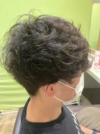 ショート パーマ メンズ メンズ特化💥荻窪 No.1柴田憲秀のヘアスタイル