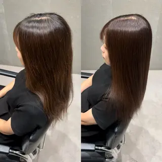 ミディアム カラー 髪質改善ヘアケア 艶髪特化/上田のヘアスタイル