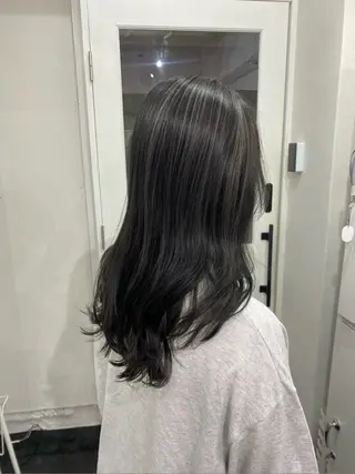ロング 抜け感/ワンカラー/ 明大前/桑田のヘアスタイル
