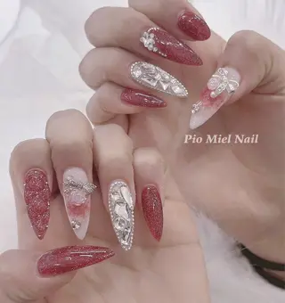 ネイル HANA 長さだしのネイルデザイン