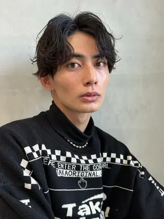 ショート パーマ メンズ 松下 友希 【fifth】のヘアスタイル