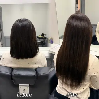 ロング カラー 🦋REISA🦋 エクステ×ハイトーンのヘアスタイル