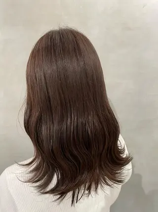 セミロング メンズ縮毛矯正 ブリーチカラー/まやのヘアスタイル