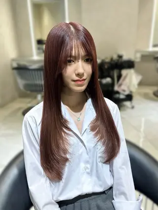 ロング ハイトーン/ミルク ティー🤍reinaのヘアスタイル