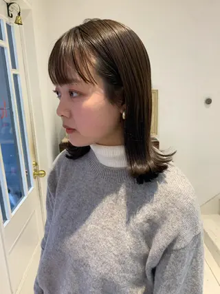 セミロング 米川 沙妃のヘアスタイル
