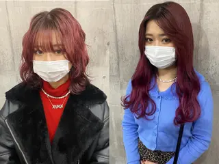 セミロング カラー SHURI❤️‍🔥 中/韓mix ♡のヘアスタイル