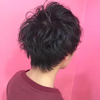 ショート パーマ メンズ Vir by browのヘアスタイル