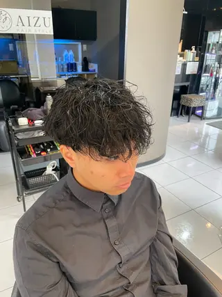 ショート カラー パーマ メンズ 🔥お値段以上🔥 メンズ特化たかひろのヘアスタイル