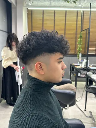 ショート パーマ メンズ SHUHEY💎 髪質改善✨のヘアスタイル