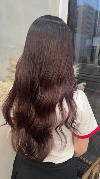 カラー 田中 萌のヘアスタイル