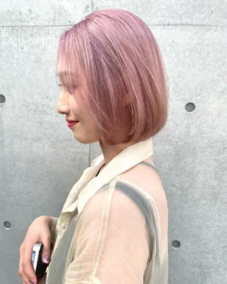 ショート カラー レイヤー/柔色 カラー/SAkiのヘアスタイル