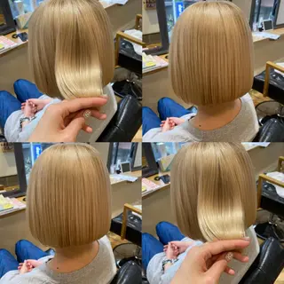 ショート カラー 艶カラー/韓国顔周り 🎀mamiのヘアスタイル