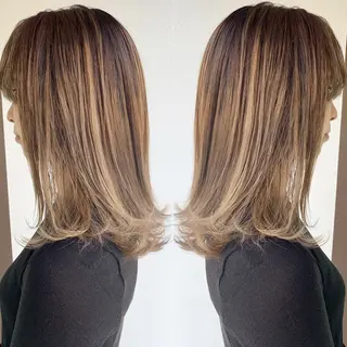 カラー ✨艶ブリーチカラー ✨四ノ宮裕己のヘアスタイル