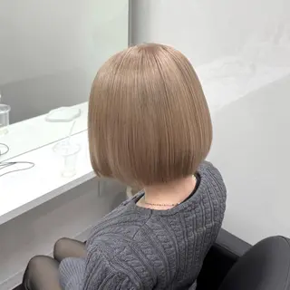 ミディアム カラー ハイトーン/ 髪質改善/上質艶髪のヘアスタイル