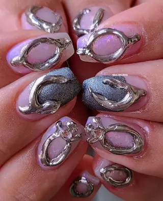 ネイル 3dパーツ/流行り 👧shushu❤️のネイルデザイン