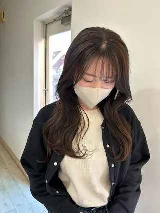 セミロング カラー 韓国🇰🇷ボブ✂︎ レイヤー✂︎三吉明人のヘアスタイル