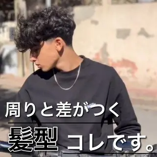 ショート パーマ メンズ 【メンズサロン】 BLUCK 横浜のヘアスタイル