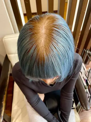 ショート カラー 髪質改善ｶﾗｰ ｹｱﾌﾞﾘｰﾁ/ﾀﾑのヘアスタイル