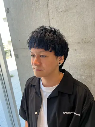 カラー メンズ 吉沢遣人/レイヤー 艶カラー/パーマのヘアスタイル