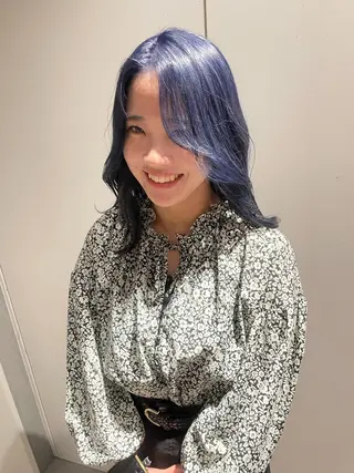 セミロング 神野 翔のヘアスタイル
