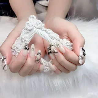 ネイル 長さだし/持込/ ins風ネイル/Umのネイルデザイン